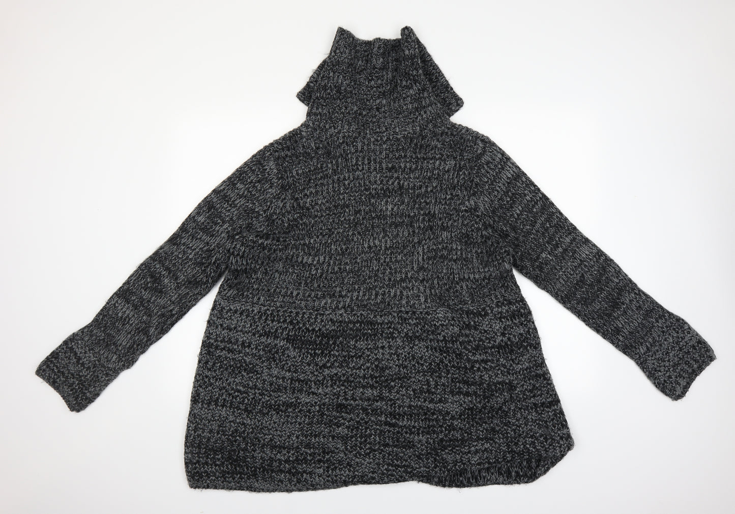 bin casual Womens Black   Quilted Coat Size XL