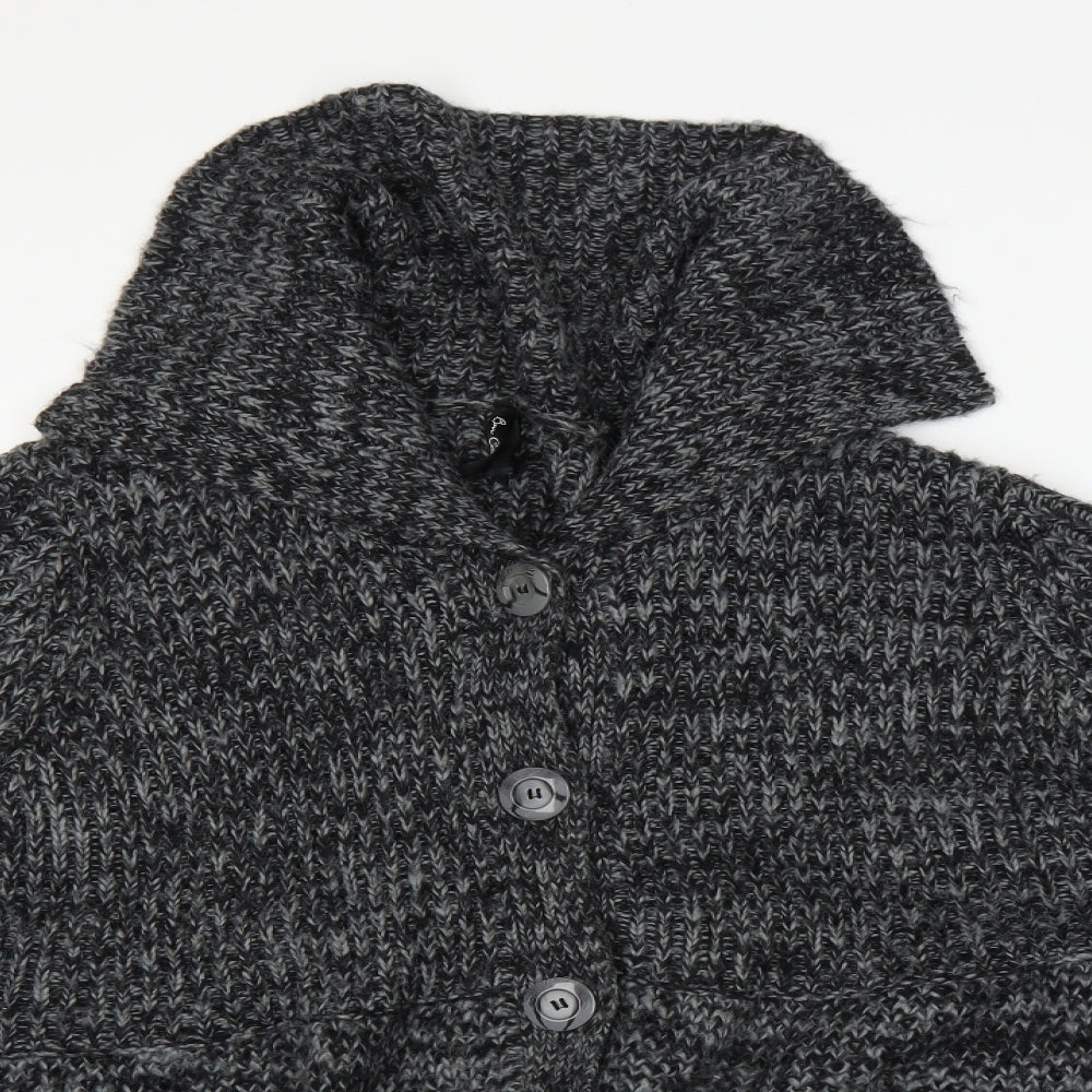 bin casual Womens Black   Quilted Coat Size XL