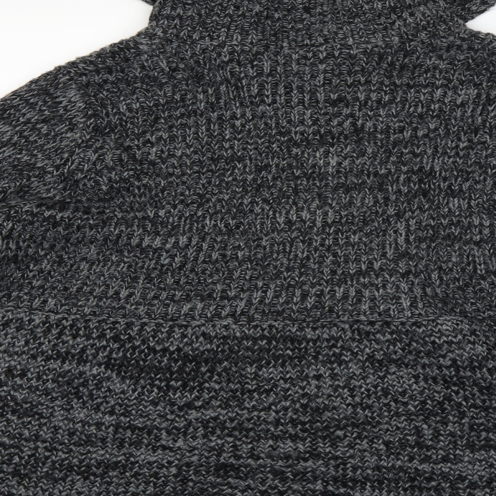 bin casual Womens Black   Quilted Coat Size XL