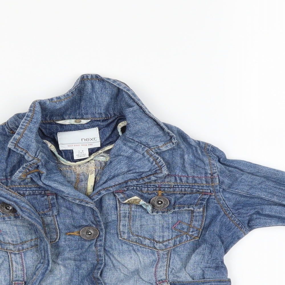 NEXT Girls Blue   Jacket Coat Size 7 Years