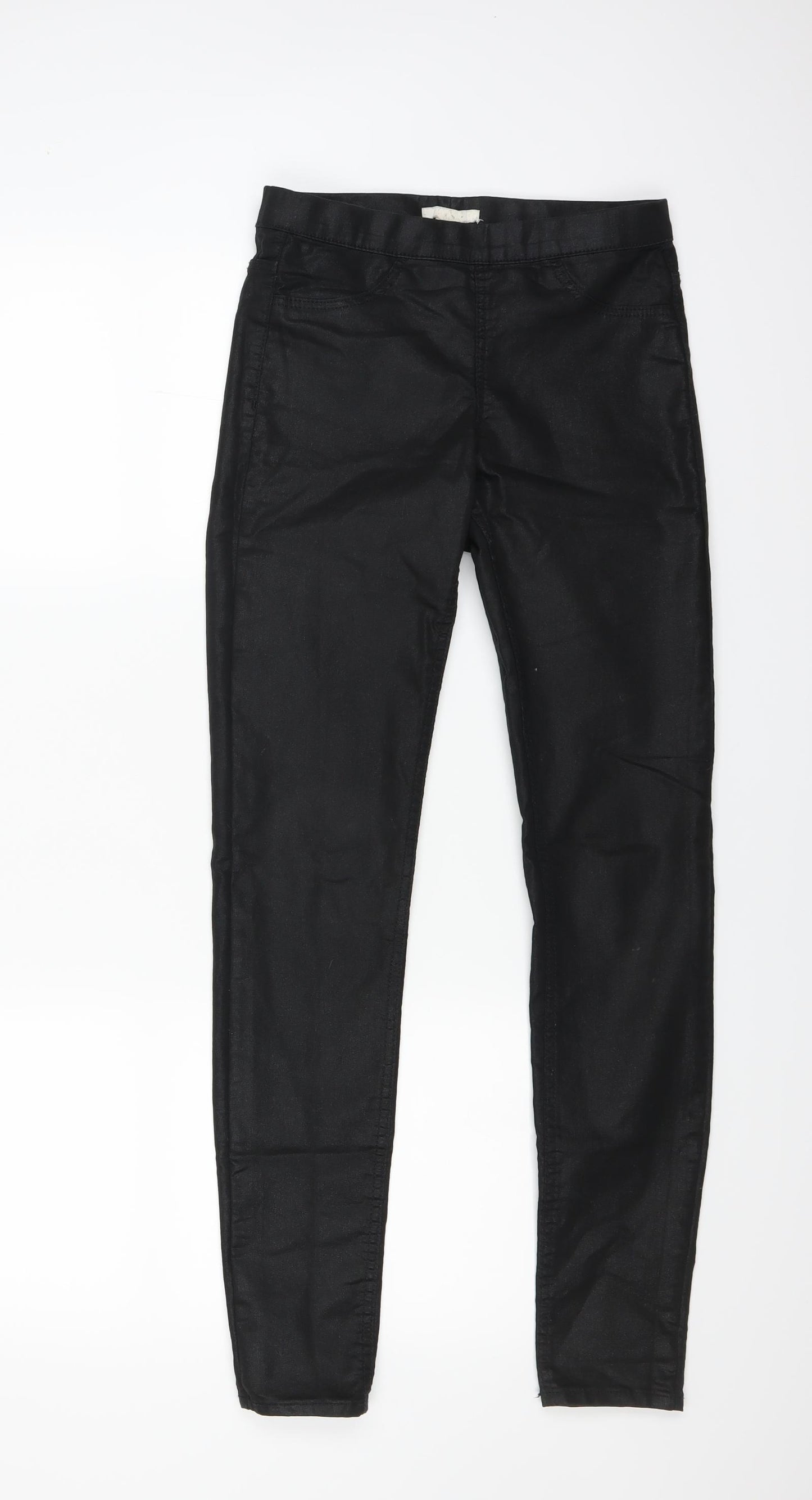H&M Womens Black   Trousers  Size 4 L27 in