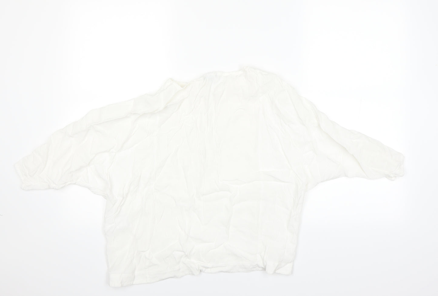 Warehouse Womens White   Basic T-Shirt Size 12