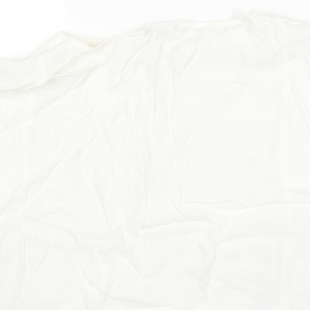 Warehouse Womens White   Basic T-Shirt Size 12