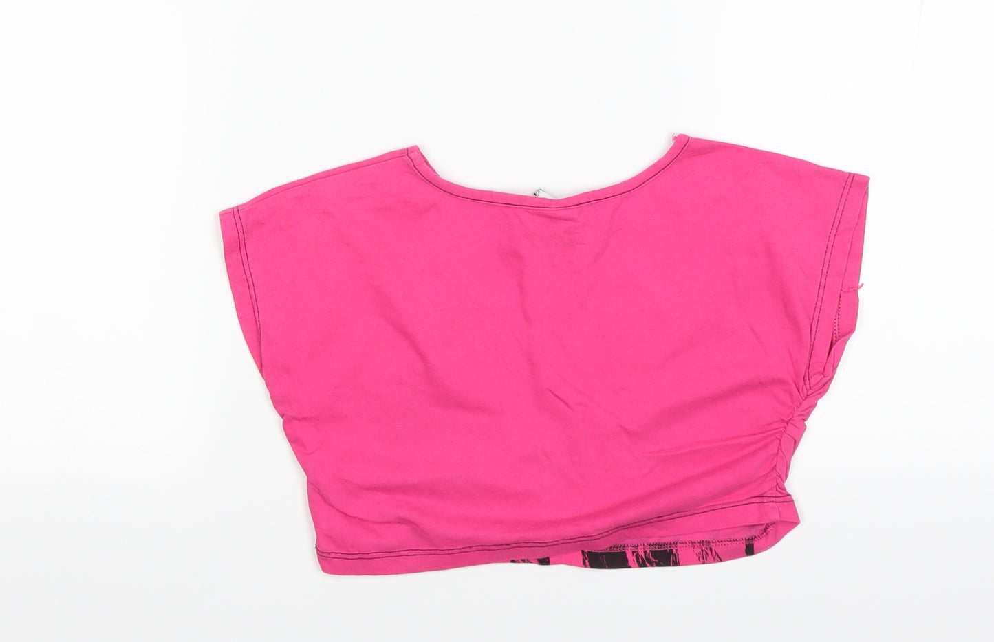 George Girls Pink   Basic T-Shirt Size 6-7 Years  - Hannah Montana