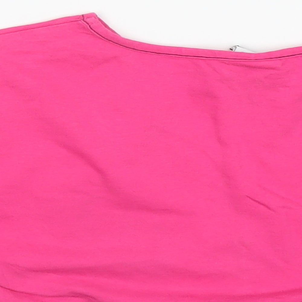 George Girls Pink   Basic T-Shirt Size 6-7 Years  - Hannah Montana