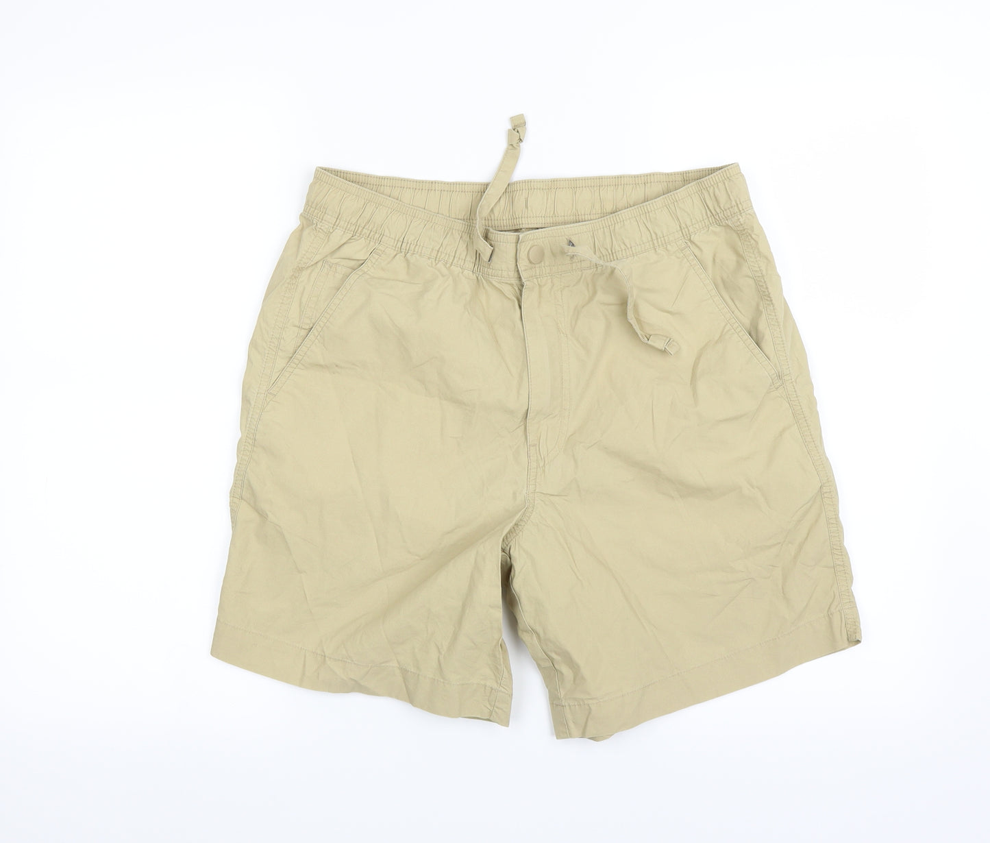 Marks and Spencer Womens Beige   Chino Shorts Size 6