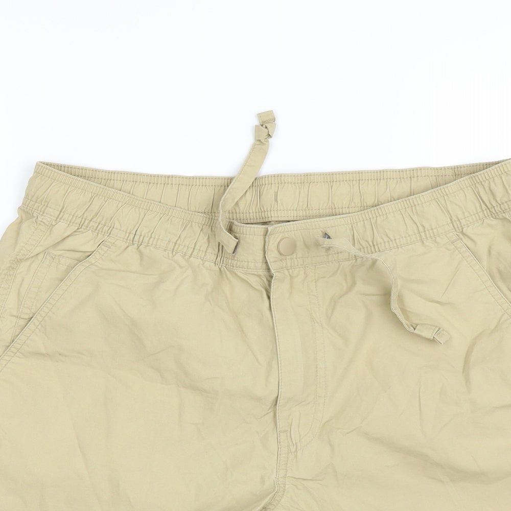 Marks and Spencer Womens Beige   Chino Shorts Size 6