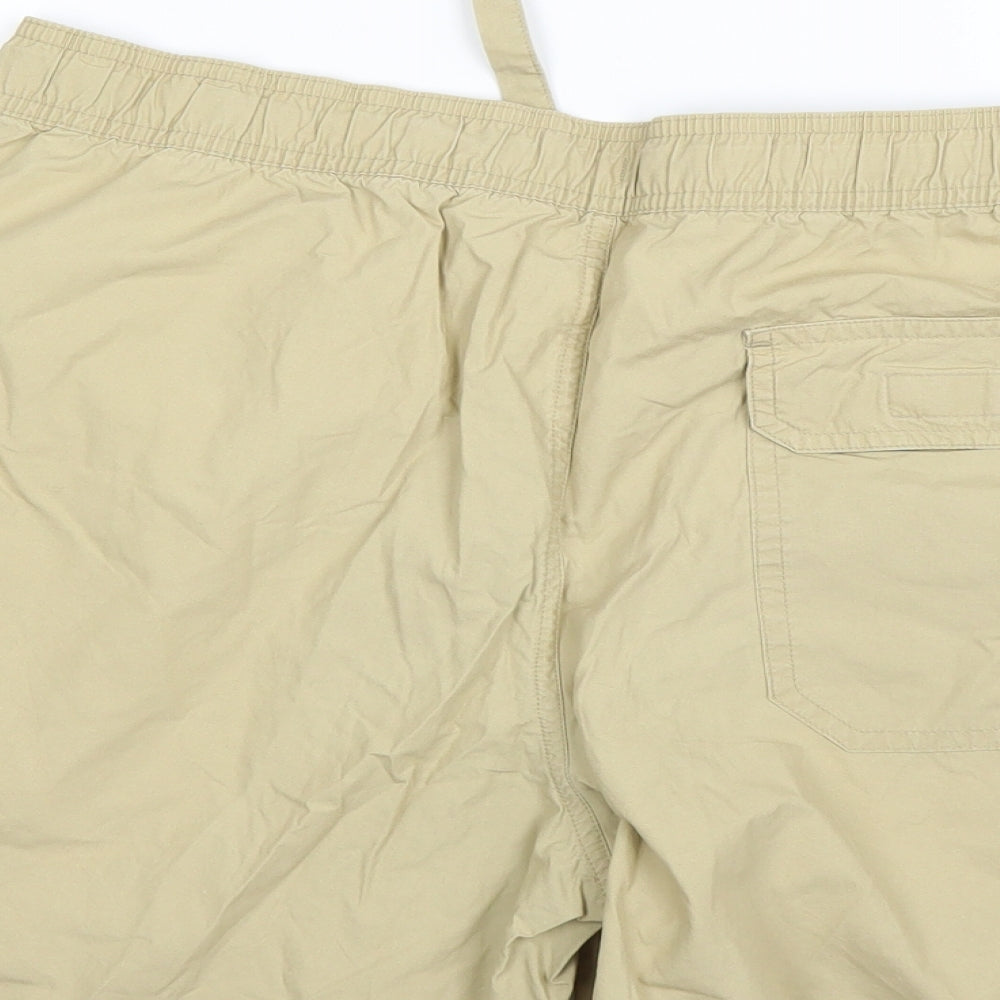 Marks and Spencer Womens Beige   Chino Shorts Size 6