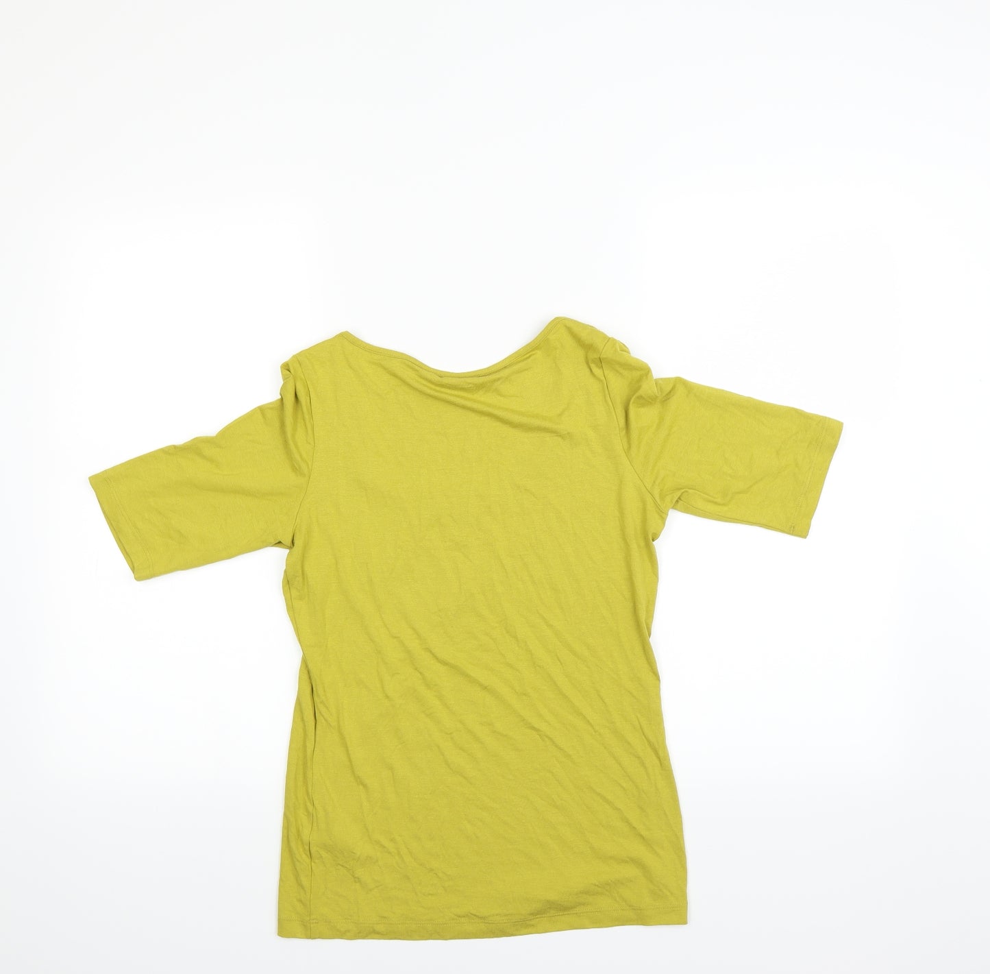 Marks and Spencer Womens Yellow   Basic T-Shirt Size 8