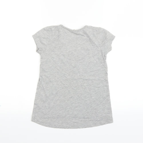 TU  Girls Grey   Basic T-Shirt Size 7 Years