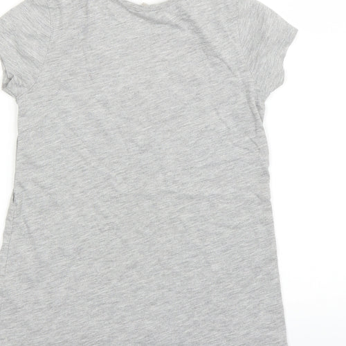 TU  Girls Grey   Basic T-Shirt Size 7 Years