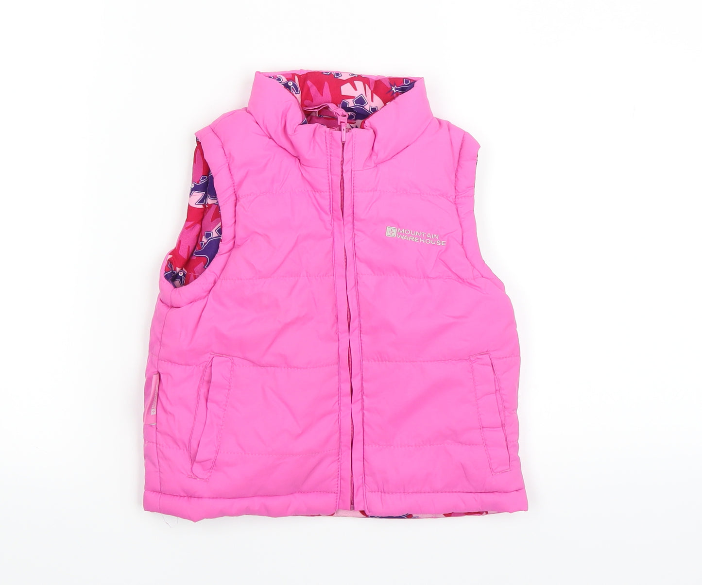 Mountain Warehouse Girls Pink   Gilet Coat Size 6-7 Years