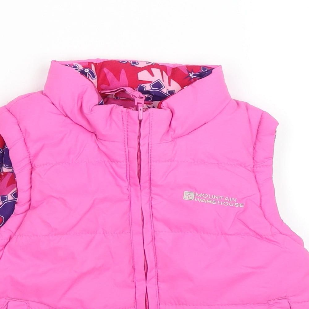 Mountain Warehouse Girls Pink   Gilet Coat Size 6-7 Years