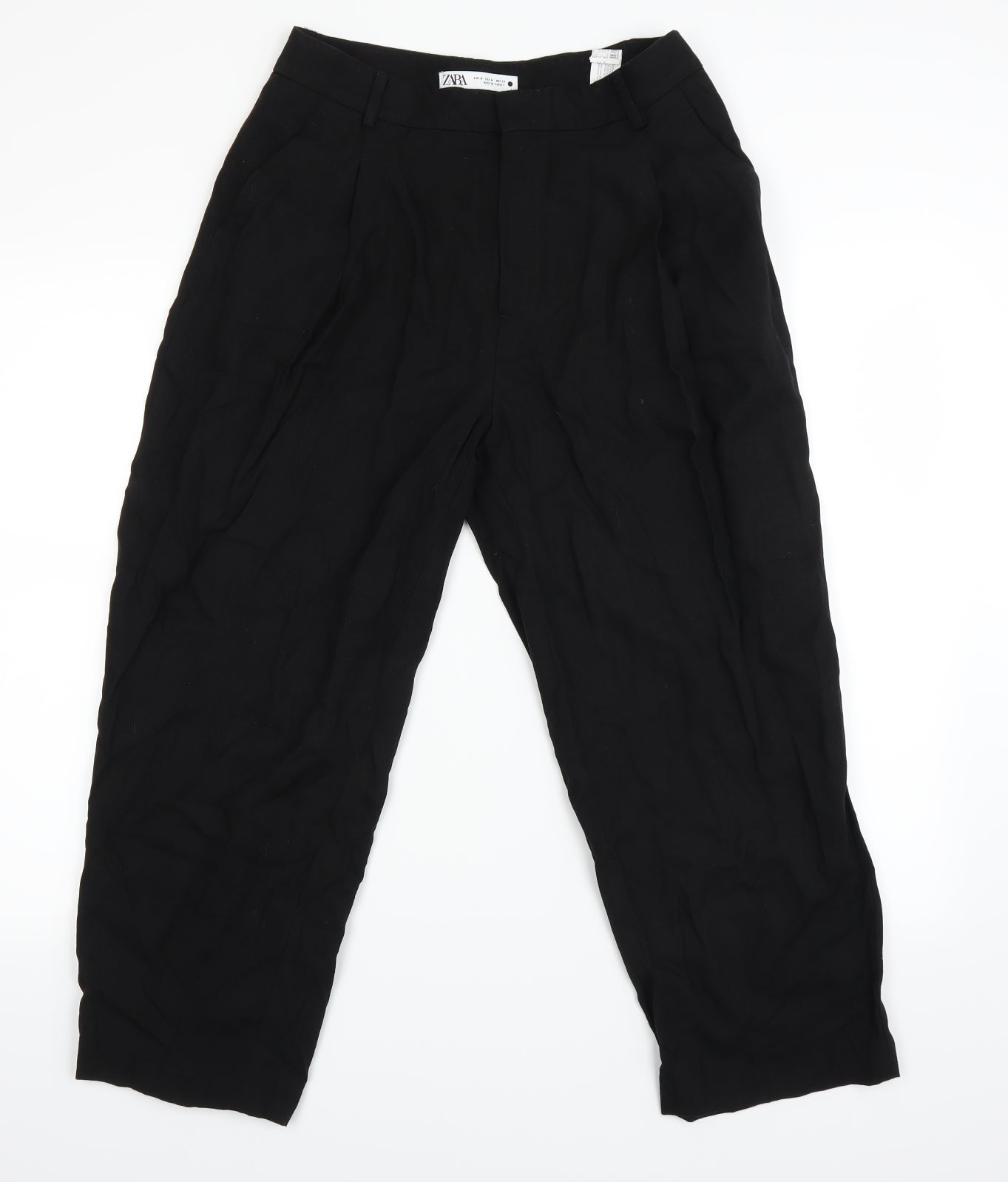 Zara Womens Black   Trousers  Size 10 L20 in