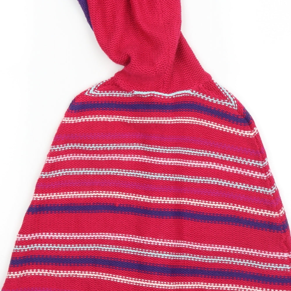KIDS STUFF Boys Pink Striped  Pullover Jumper Size 5-6 Years