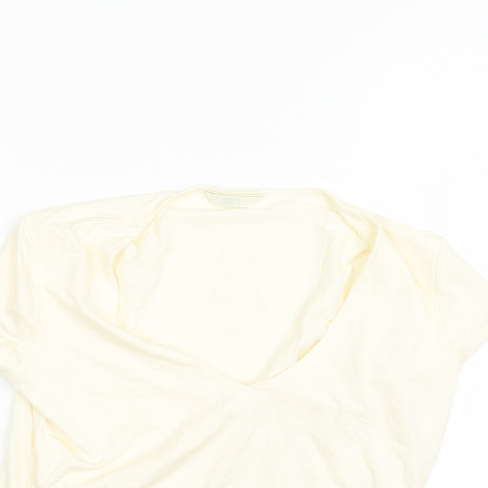 Marks and Spencer Womens White   Basic T-Shirt Size 10