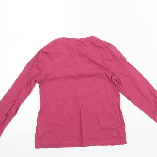 Pep & Co Girls Purple   Basic T-Shirt Size 4-5 Years