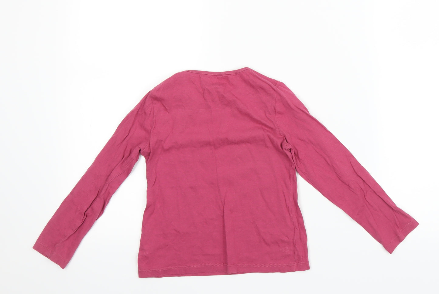 Pep & Co Girls Purple   Basic T-Shirt Size 4-5 Years