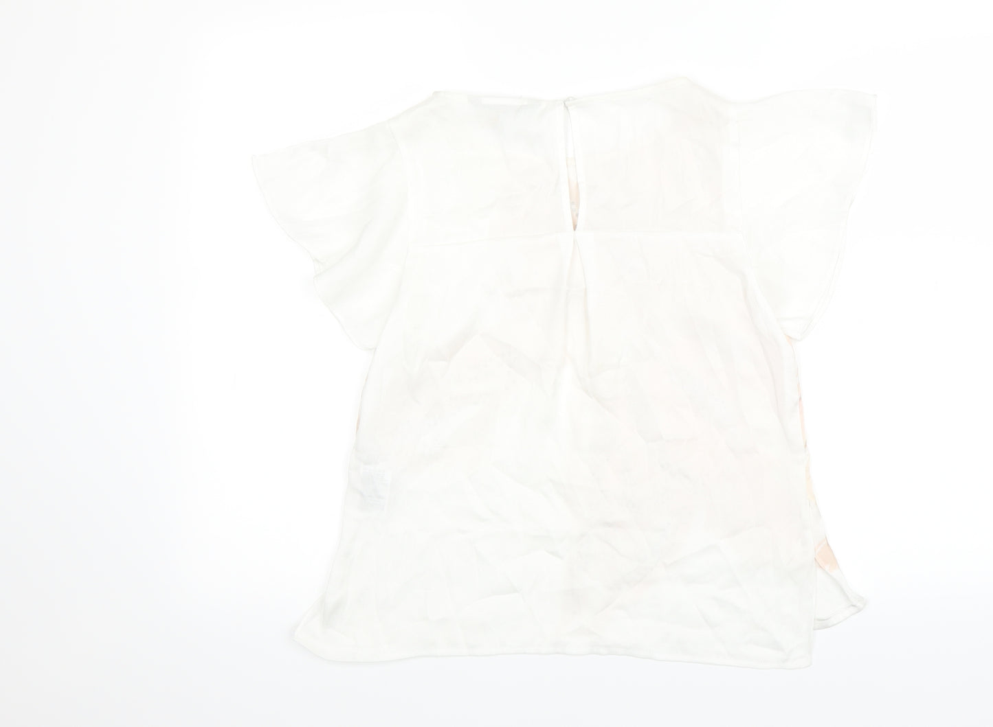 Coast Womens White   Basic T-Shirt Size 8