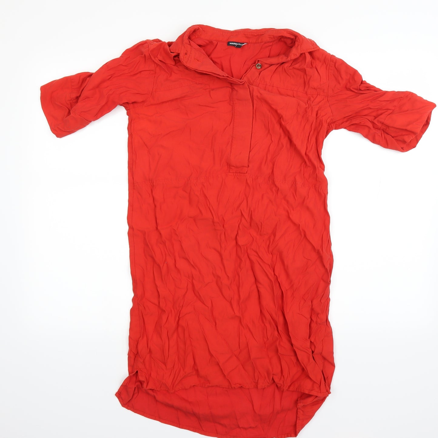 WAREHOSUE Womens Red   T-Shirt Dress  Size 10
