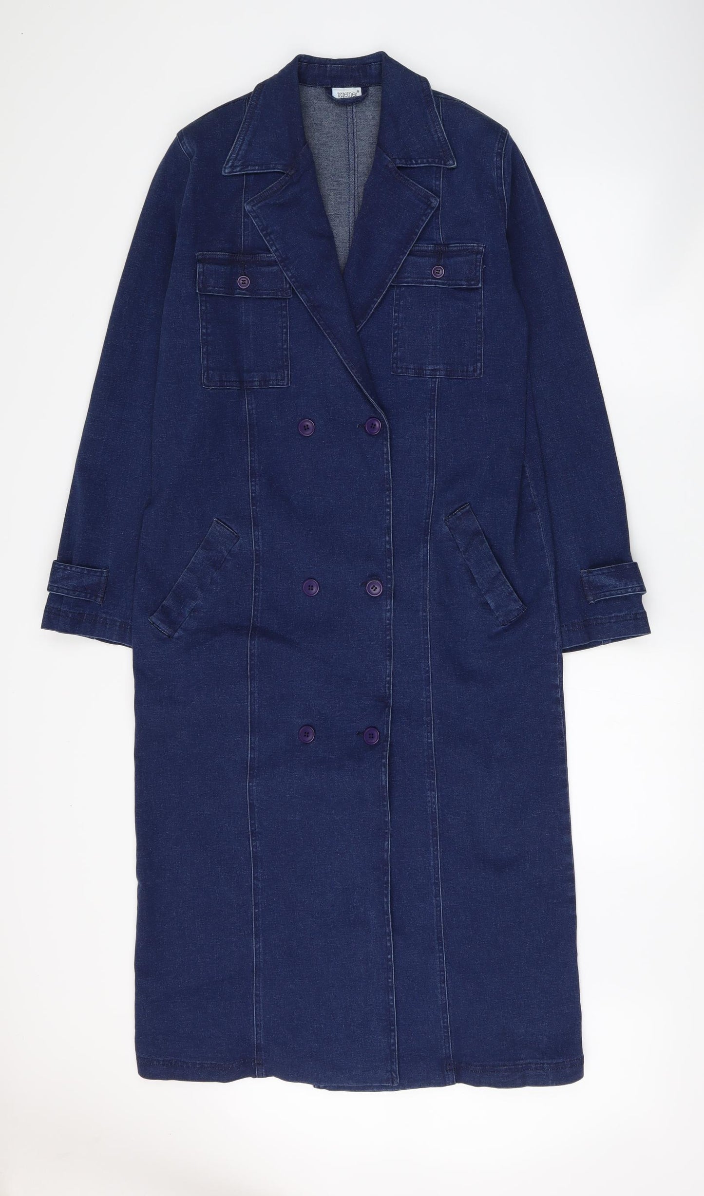 Together Womens Blue   Jacket  Size 12