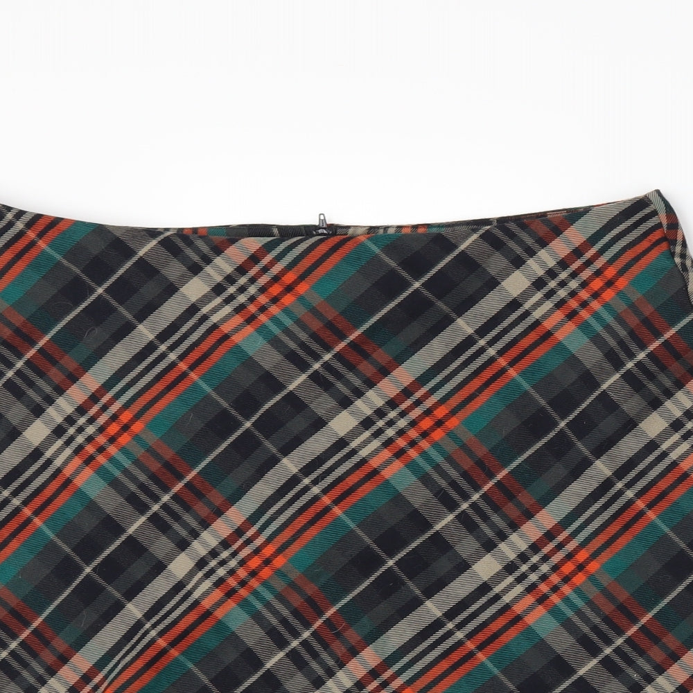 Primark Womens Multicoloured Plaid  A-Line Skirt Size 18