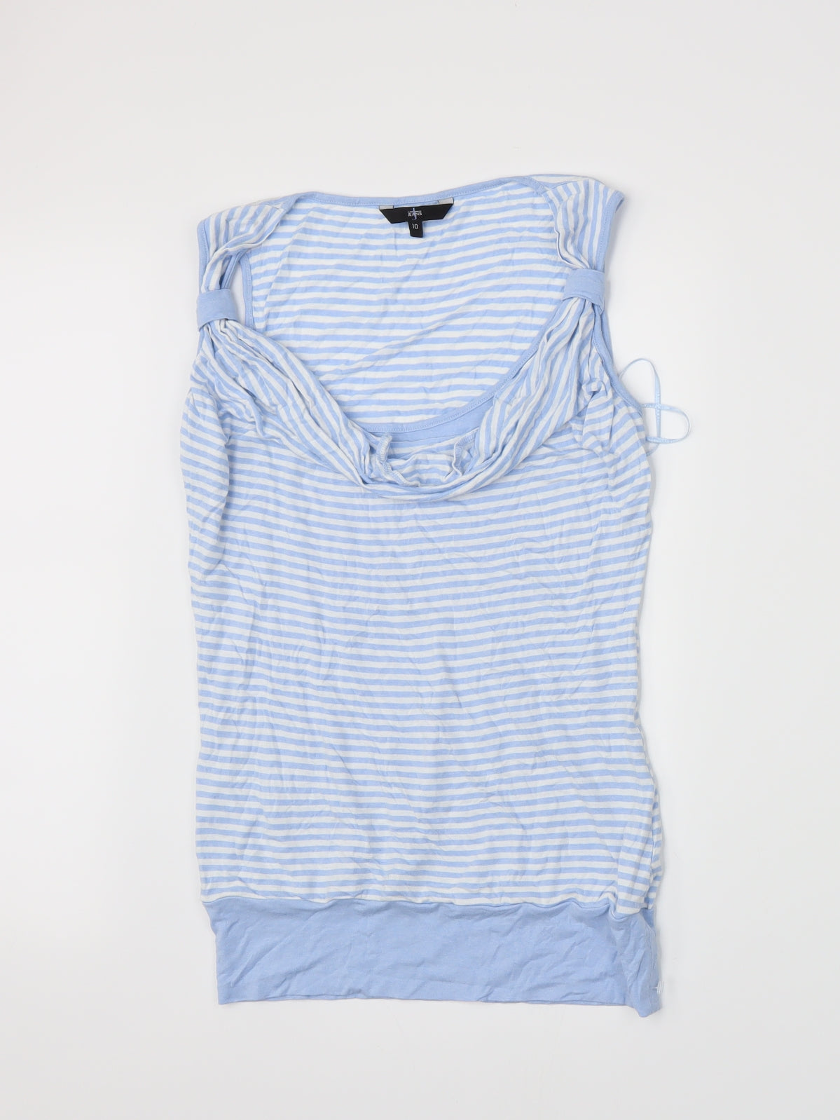Jasper Conran Womens Blue Striped  Basic Tank Size 10