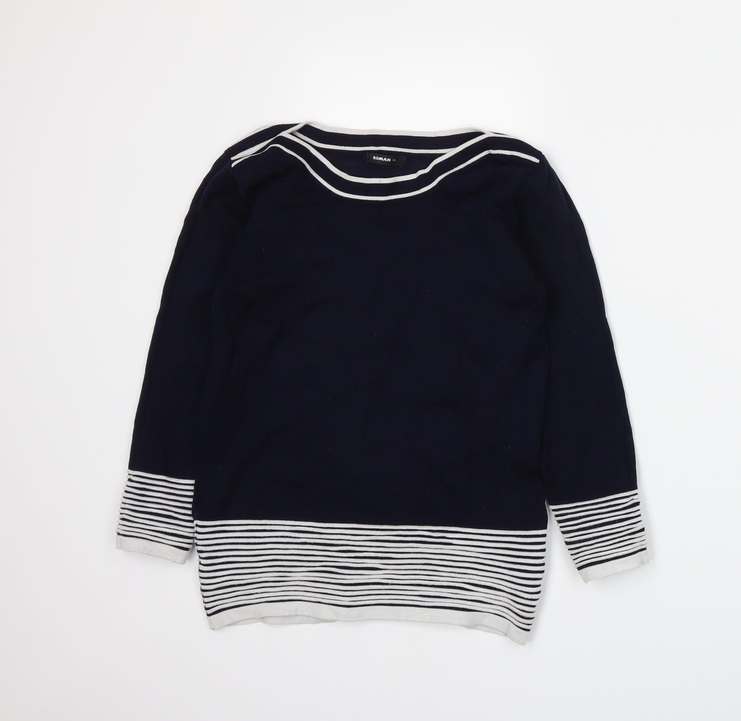 Roman Womens Blue   Pullover Jumper Size 10