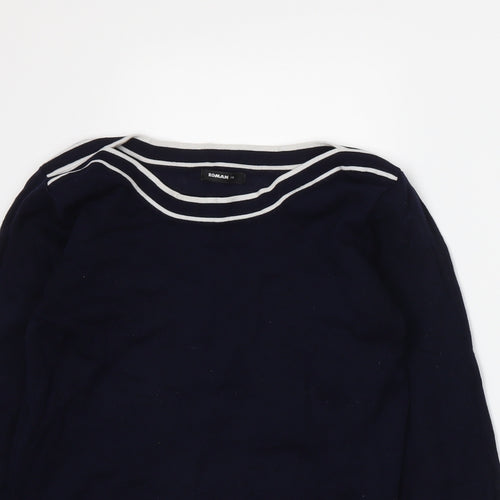 Roman Womens Blue   Pullover Jumper Size 10
