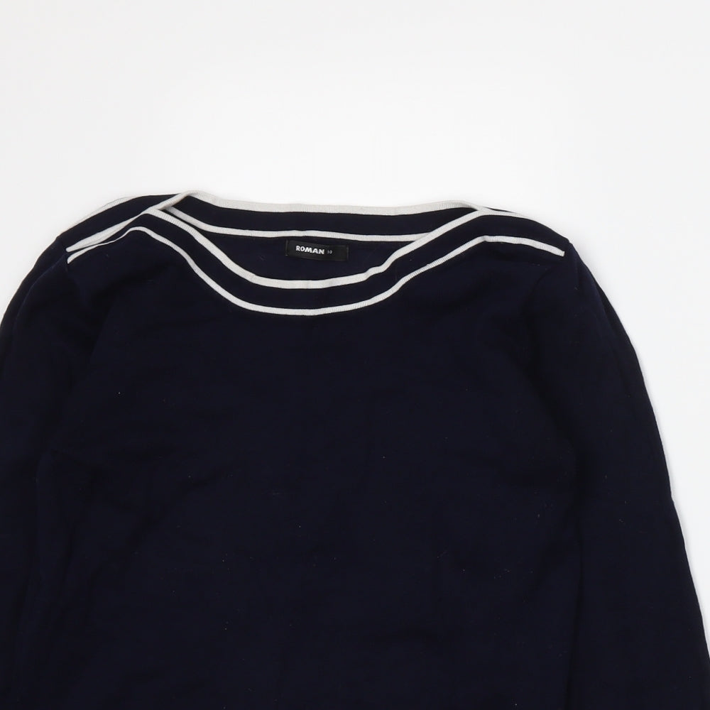Roman Womens Blue   Pullover Jumper Size 10