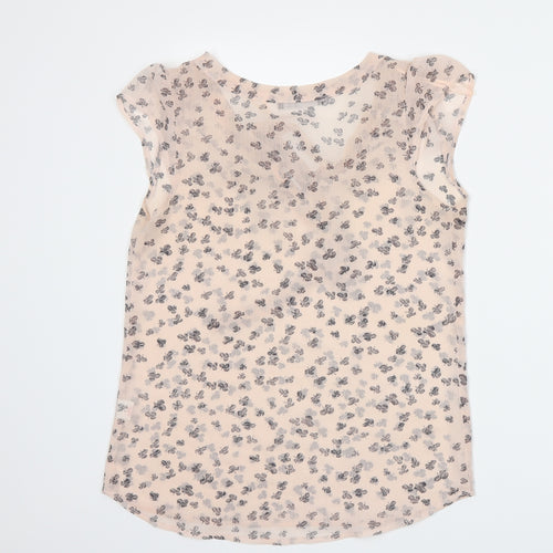 Atmosphere Womens Pink Floral  Basic Blouse Size 10