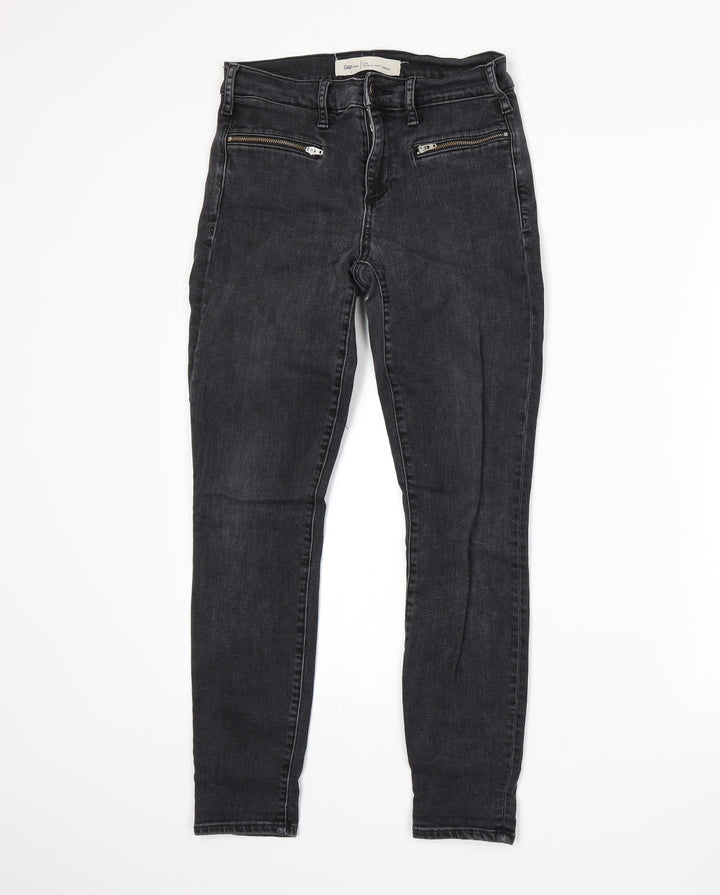 Gap Womens Grey  Denim Skinny Jeans Size 6 L25 in