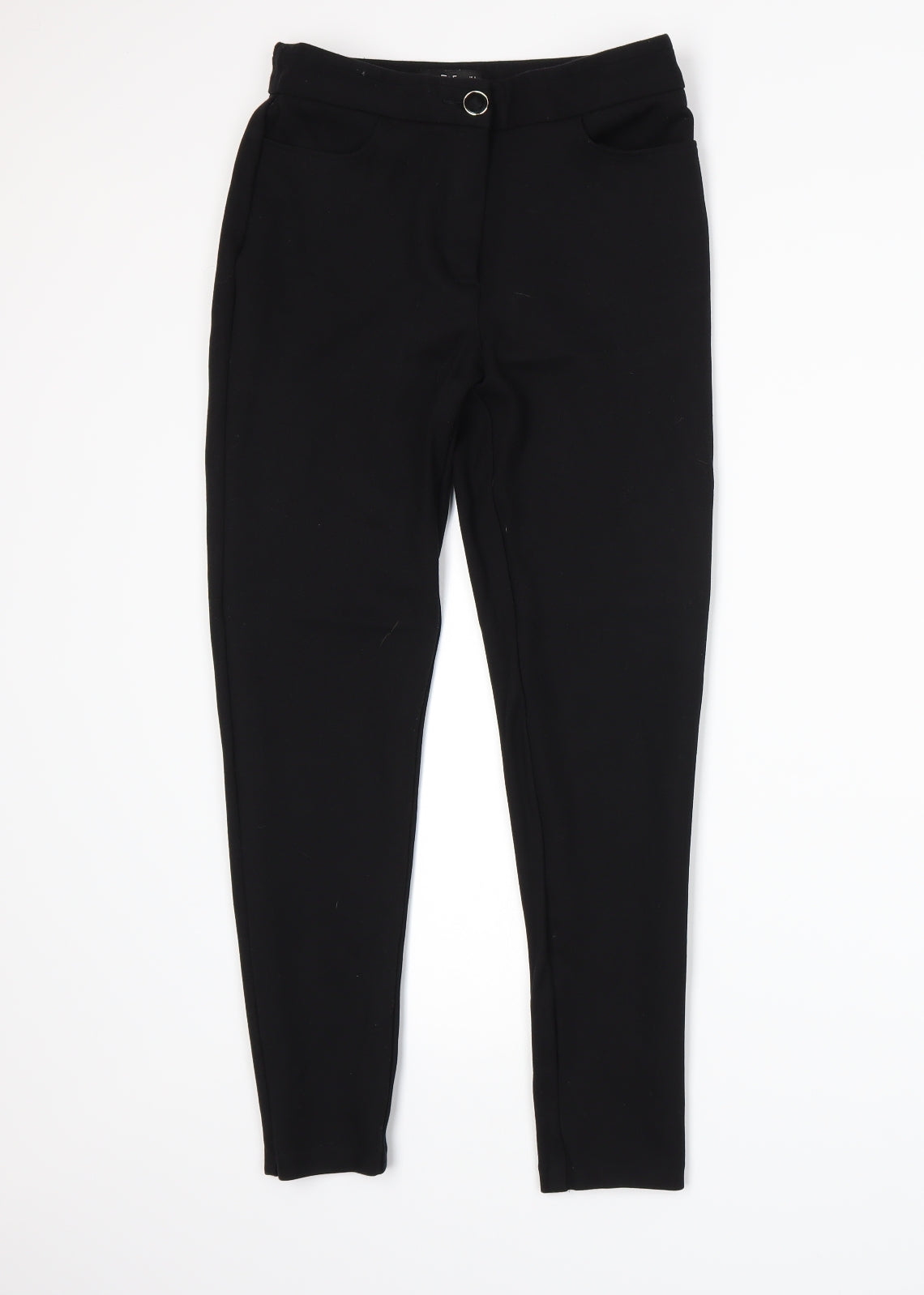 F&F Womens Black   Trousers  Size 8 L24 in