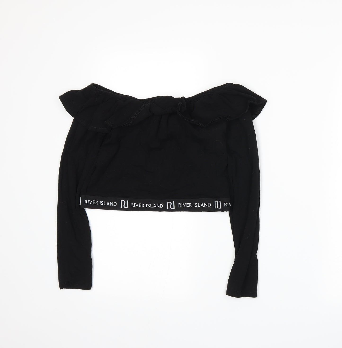 River Island Girls Black   Basic T-Shirt Size 11-12 Years