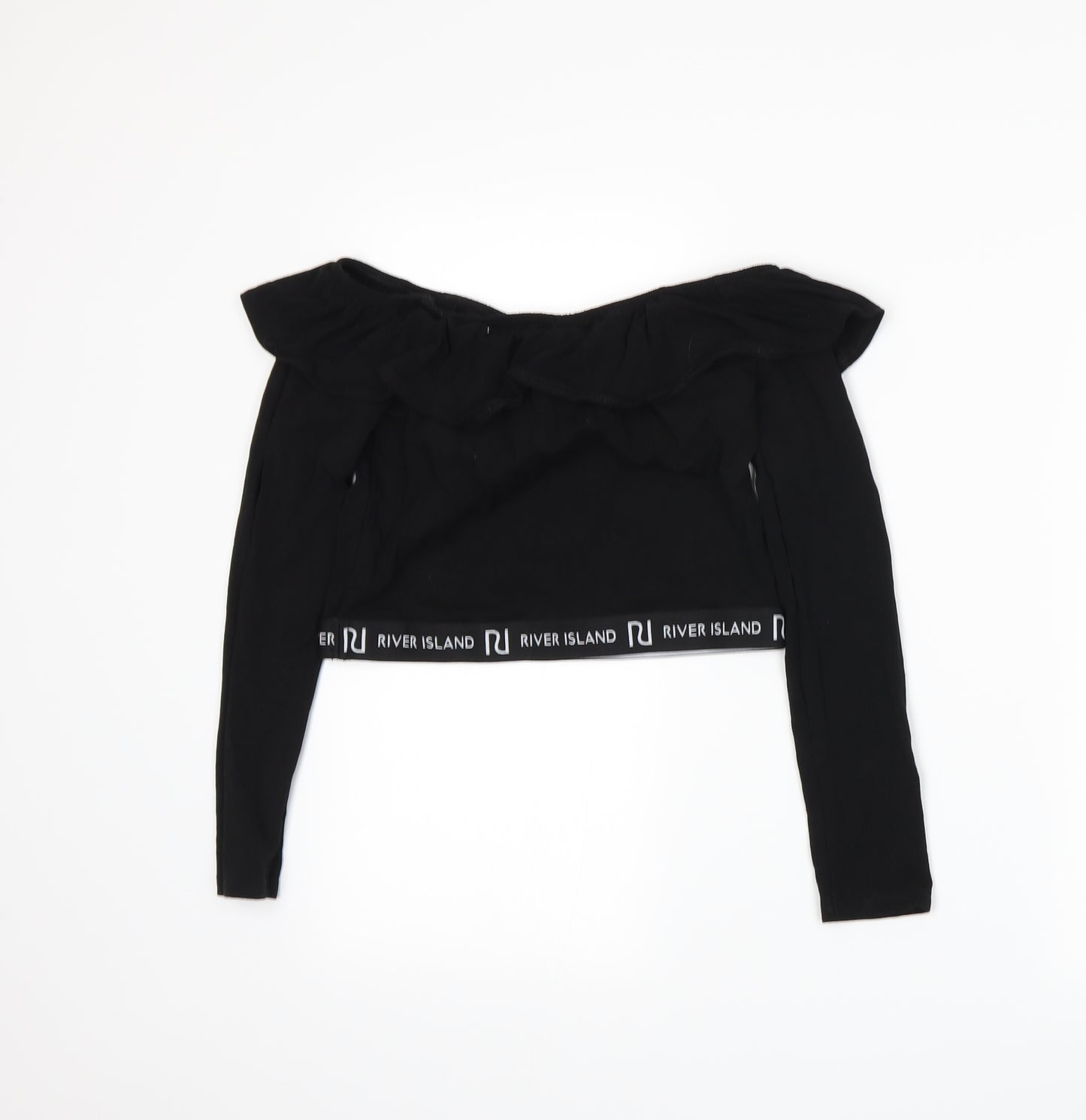 River Island Girls Black   Basic T-Shirt Size 11-12 Years