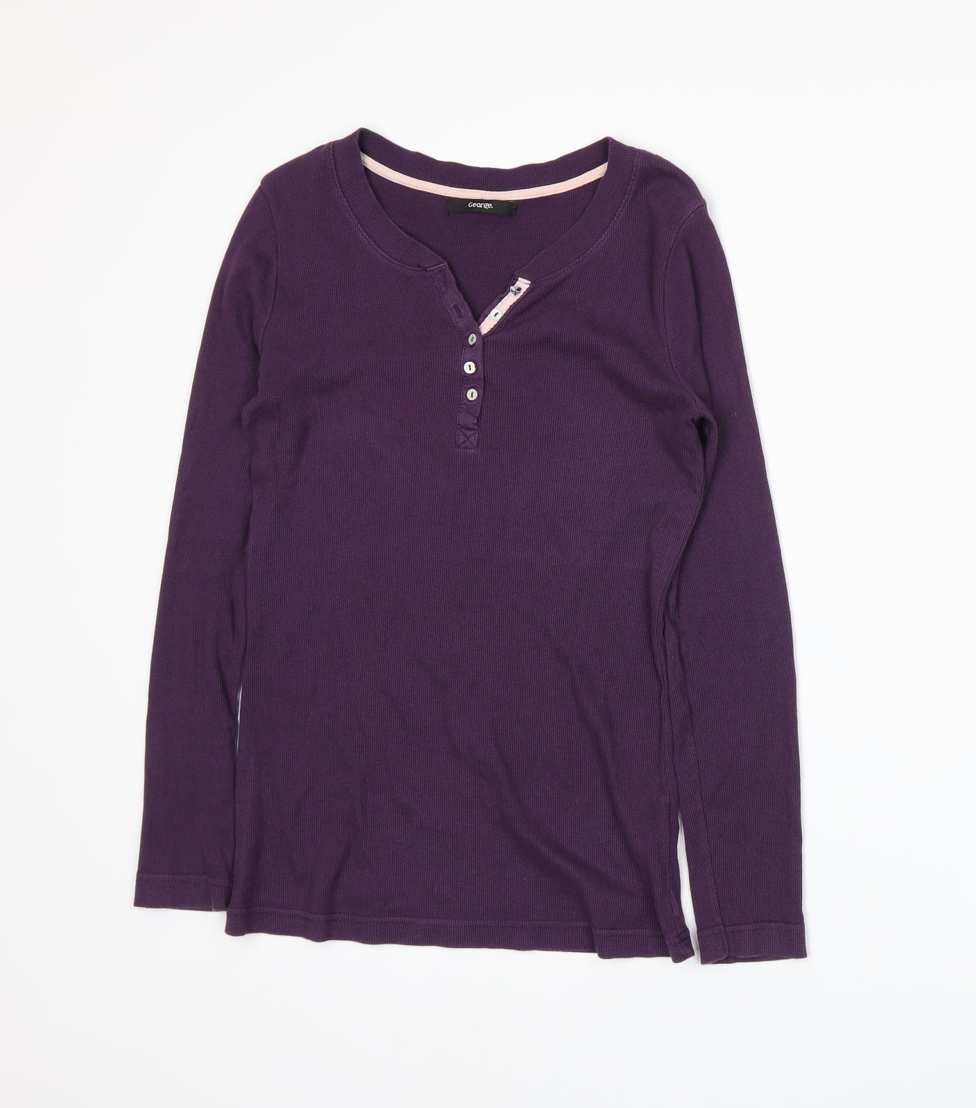 George Womens Purple   Basic T-Shirt Size 10