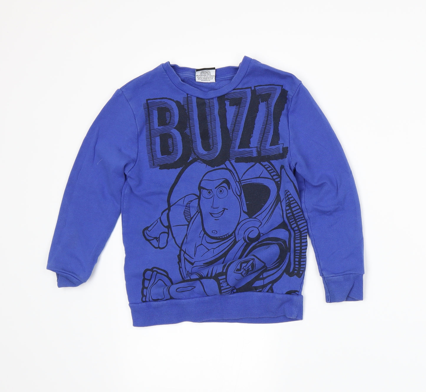 George Boys Blue  Jersey Pullover Sweatshirt Size 4-5 Years
