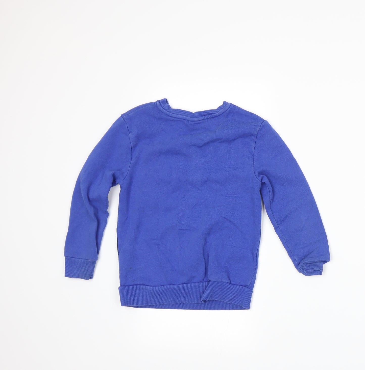 George Boys Blue  Jersey Pullover Sweatshirt Size 4-5 Years