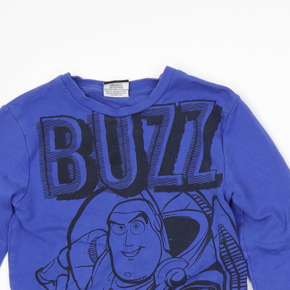George Boys Blue  Jersey Pullover Sweatshirt Size 4-5 Years