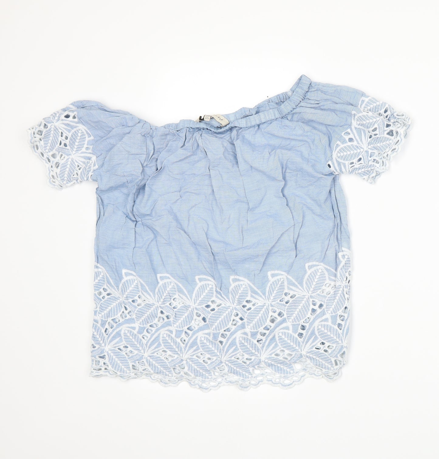 F&F Womens Blue   Basic T-Shirt Size 10