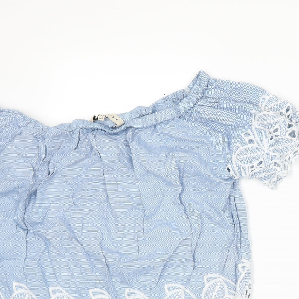 F&F Womens Blue   Basic T-Shirt Size 10