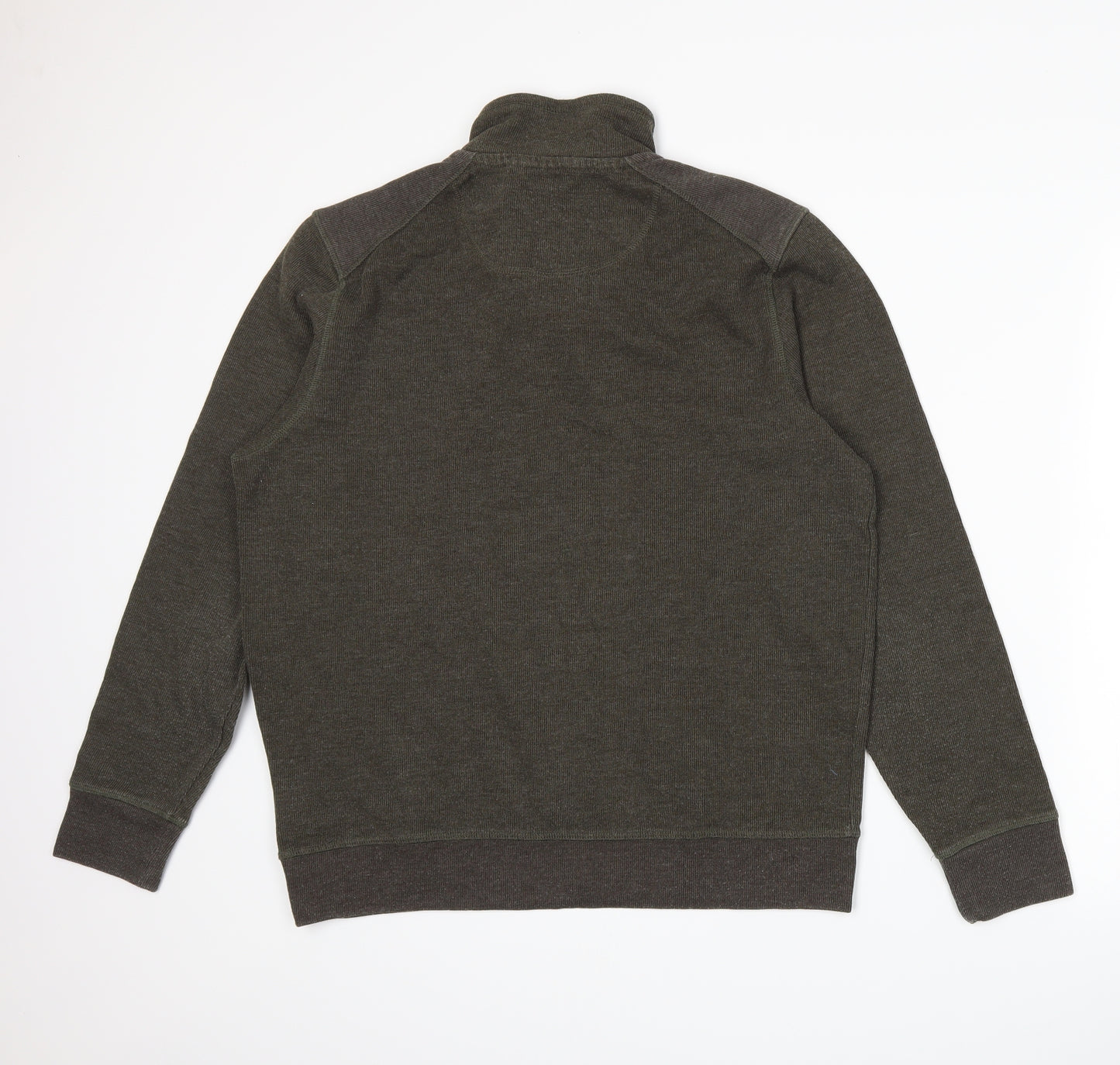 F&F Mens Green   Henley Jumper Size L