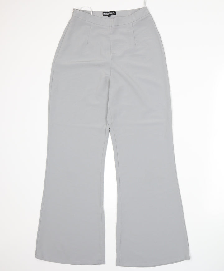 Misspap Womens Grey Trousers Size 6 L29 in