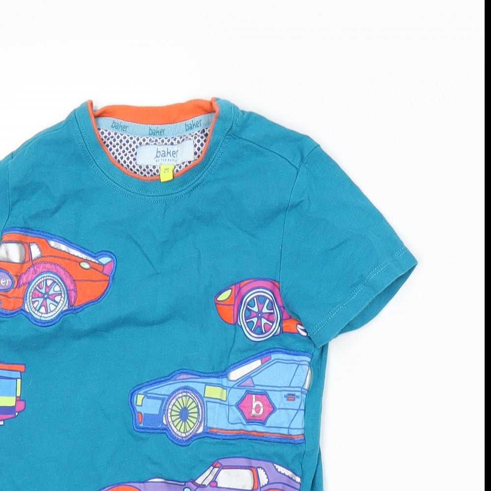 Baker Boys Blue  Jersey Basic T-Shirt Size 4-5 Years