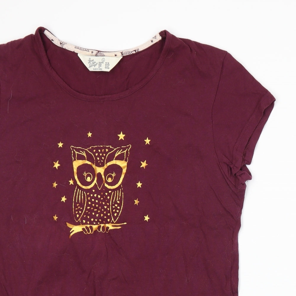 Primark Womens Red   Basic T-Shirt Size L