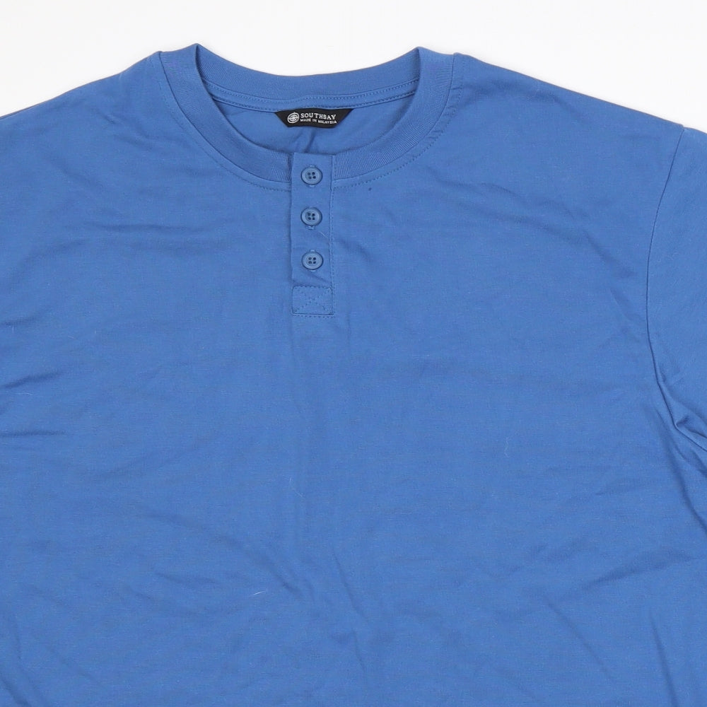 South Bay Mens Blue    T-Shirt Size L