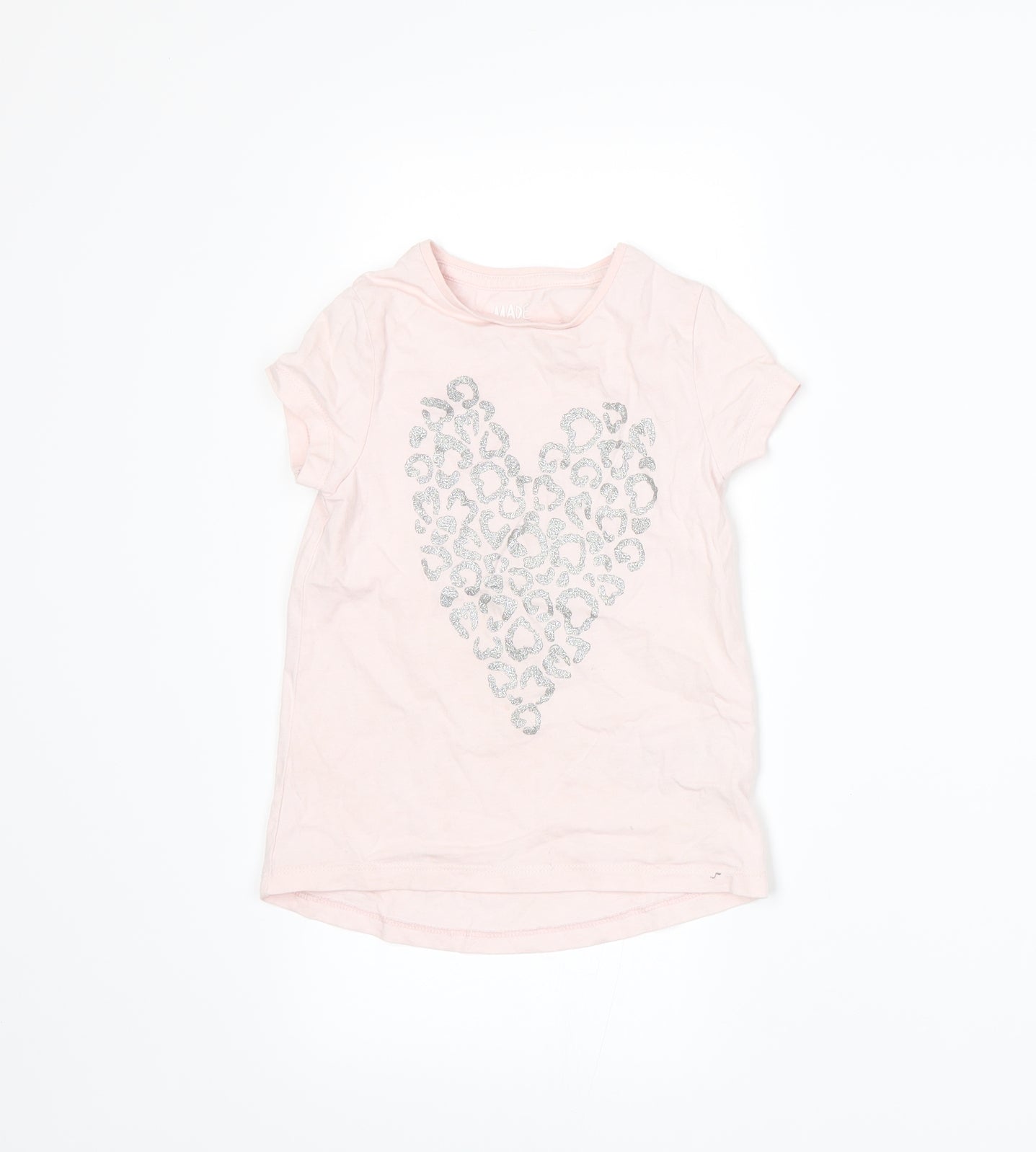 F&F Girls Pink   Basic T-Shirt Size 3-4 Years