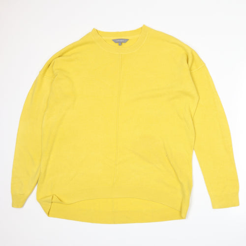 Principles Womens Yellow  Knit Pullover Jumper Size 16