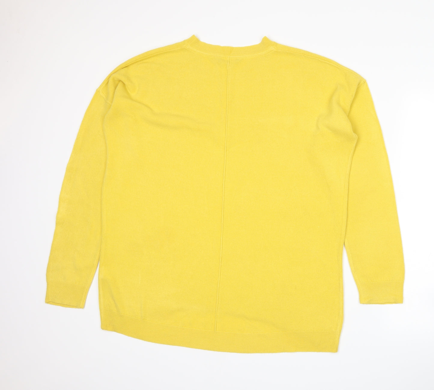 Principles Womens Yellow  Knit Pullover Jumper Size 16