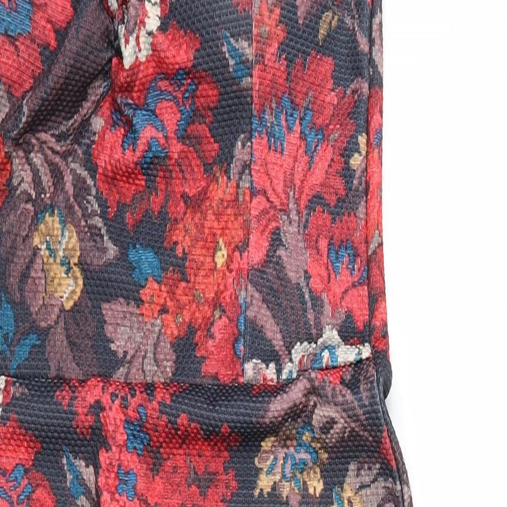 Kiah Womens Red Floral  Bodycon  Size 14